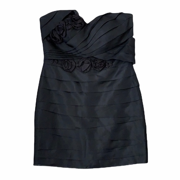 Bebe Pleated Strapless Mini Dress - Picture 1 of 16